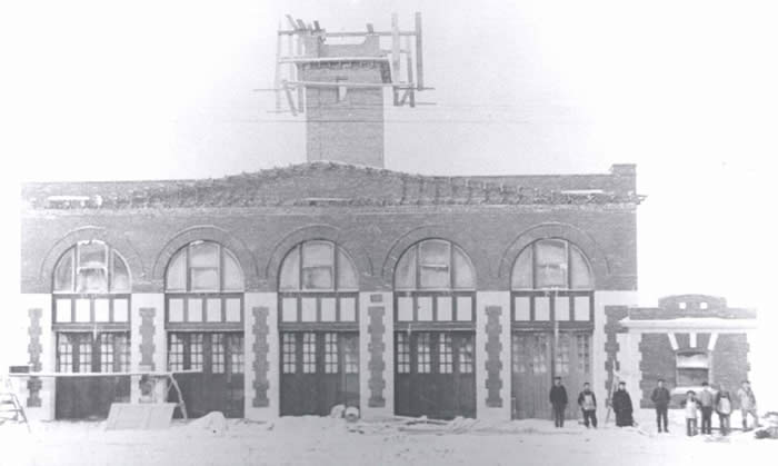 Firehall under construction